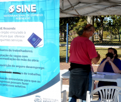 MAIS UMA EDIÇÃO DO “SINE ITINERANTE” ACONTECE NA FEIRA LIVRE DO PARQUE DAS ÁGUAS, NESTE DOMINGO, DIA 5