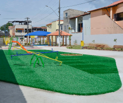 PREFEITURA DE RESENDE ENTREGA OBRAS DA PRAÇA BENEDITO RODRIGUES NO BAIRRO SÃO CAETANO, NESTA TERÇA-FEIRA, DIA 28