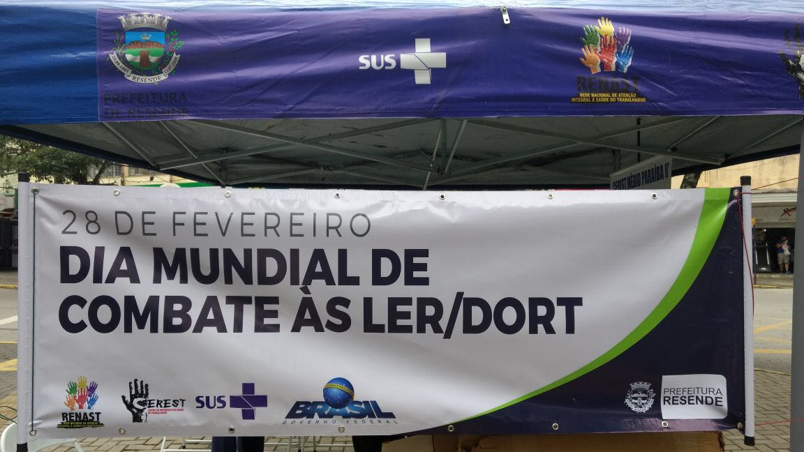 PREFEITURA DE RESENDE ALERTA PARA PERIGOS DAS LESÕES POR ESFORÇO REPETITIVO (LER/DORT)