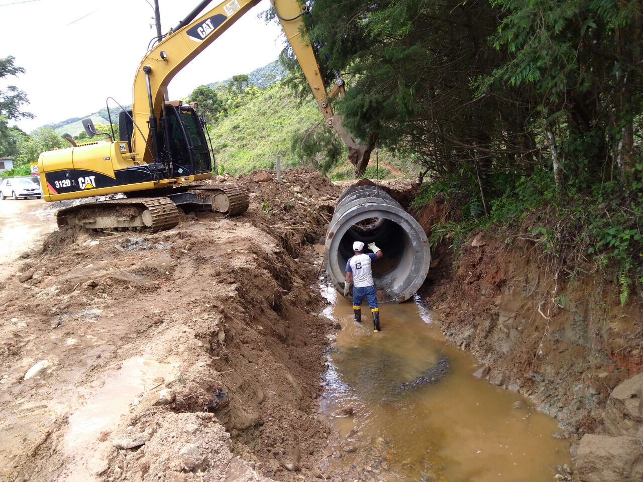 PREFEITURA CONCLUI DRENAGEM NA ESTRADA DA BAGAGEM