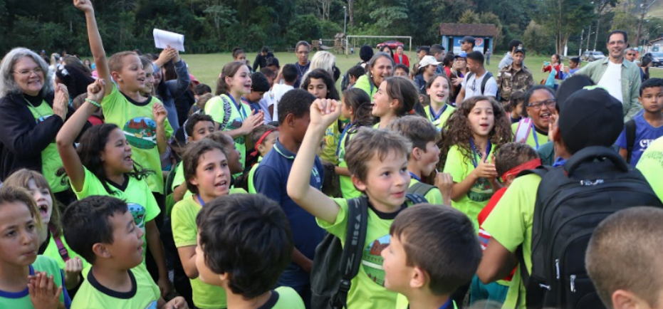 600 alunos da comunidade rural participam dos jogos de Integração