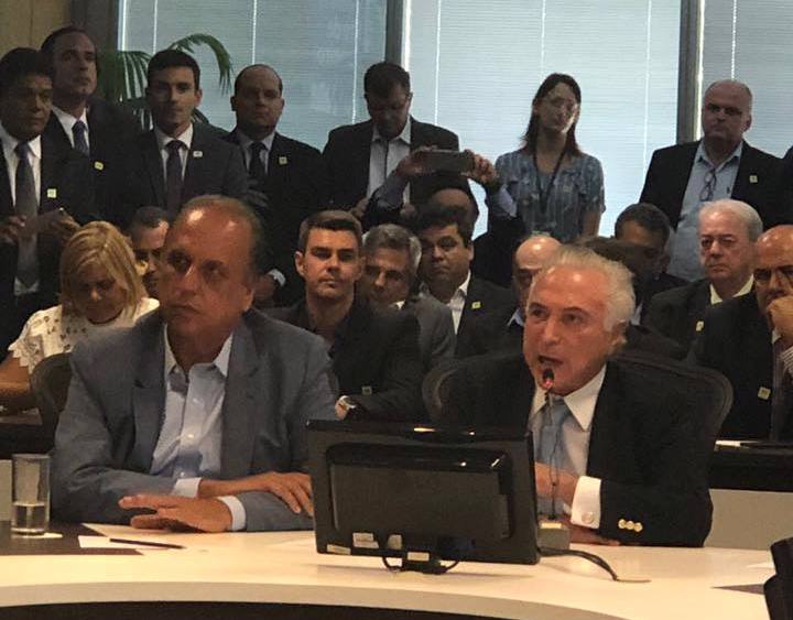 DIOGO BALIEIRO PARTICIPA DE REUNIÃO COM TEMER E PEZÃO E SOLICITA MEDIDAS DE SEGURANÇA TAMBÉM NO INTERIOR