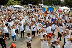 Dia do Desafio em Resende começa com ginástica no Parque das Águas