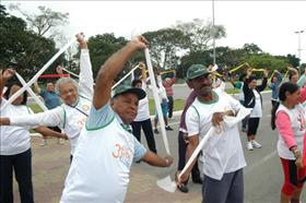 Prefeitura realiza Aulão de Ginástica no Parque das Águas